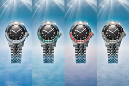 Baltic Aquascaphe GMT Mk-II Brings a True Travel Movement at a Lower Price Baltic Aquascaphe GMT Mk-II watch with glossy black dial and GMT bezel