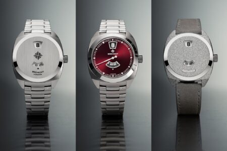 Bremont Shrinks the Terra Nova Jumping Hour and Adds Frosted, Pink and Burgundy Dials Bremont Terra Nova Jumping Hour watches in 35mm with frosted, pink and burgundy dial options