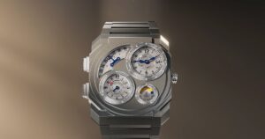 Bulgari Octo Finissimo Dual Time Vianney Halter with four opaline displays