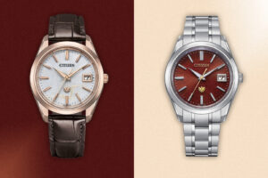 Citizen Expands The Citizen With Two Tosa Washi Limited Editions Citizen The Citizen Tosa Washi limited edition watches with crimson and pale gold paper dials