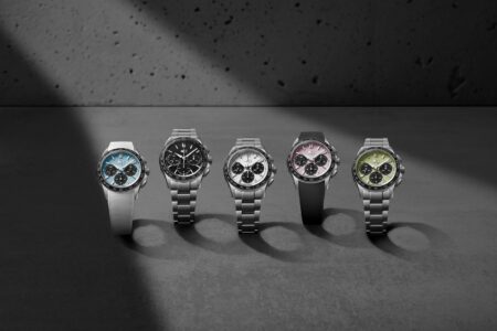 Christopher Ward Brings a Mechanical Chronograph Back to the C63 Sealander Christopher Ward C63 Sealander Chronograph with black subdials and ceramic tachymeter bezel