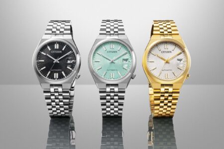 Citizen Gives the Tsuyosa 60 Automatic a More Wearable 37mm Case Citizen Tsuyosa 60 Automatic 37mm watches with textured dials and integrated bracelets