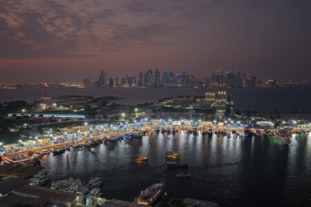 Qatar Boat Show 2026 Returns to Old Doha Port This November Luxury yachts and visitors at Old Doha Port during Qatar Boat Show