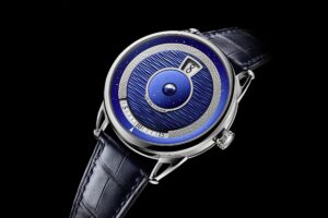 De Bethune DB25 Digitale with blued titanium celestial dial and jumping hour display