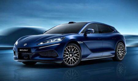 Denza Z9 GT Brings 1,140 HP Down to About $49,000 Denza Z9 GT electric shooting brake in a dynamic studio-style setting