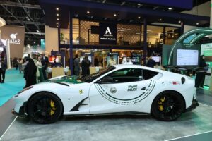 Mansory-modified Ferrari 812 Superfast in Dubai Police livery