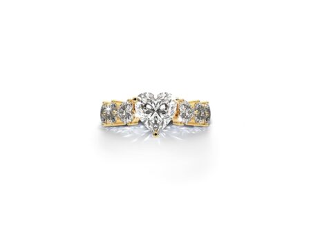 Luxury’s Next Chapter Is Built on Proof, Craft and Human Connection Graduated Heart Ring by Astrea London representing modern luxury and lab-grown diamond design