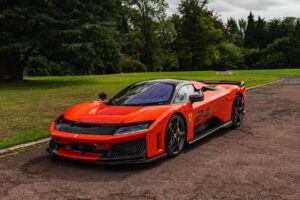 Ferrari F80 Lucky Orange Brings One-Off Drama to London Ferrari F80 one-off Lucky Orange specification in London