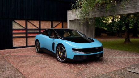 Ferrari Luce Australian pricing puts the brand’s first EV near seven figures Ferrari Luce electric supercar front three-quarter view in a studio setting