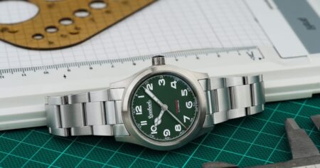 Hanhart Preventor HD12 36mm Black Forest Green Brings a Compact Collector Twist Hanhart Preventor HD12 36mm Black Forest Green MAD Watch Collector Edition