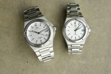 IWC Marks 50 Years of the Ingenieur SL With Two Silver-Dial Limited Editions IWC Ingenieur Automatic 40 and 35 silver-dial anniversary limited editions on steel bracelets