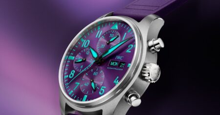 IWC Gives the Pilot’s Watch Chronograph 41 Mercedes-AMG Petronas a Purple Turn IWC Pilot’s Watch Chronograph 41 Mercedes-AMG Petronas in purple