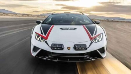 Lamborghini Leaves the Door Open for a Temerario Sterrato Lamborghini supercar on a rugged gravel road in a Sterrato-inspired setting