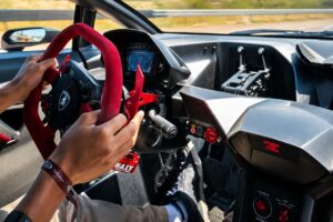 Modern Lamborghini supercar showing the brand’s focus on hybrid performance