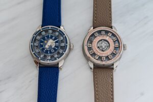 Louis Vuitton Tambour Spin Time with rotating cube hour display