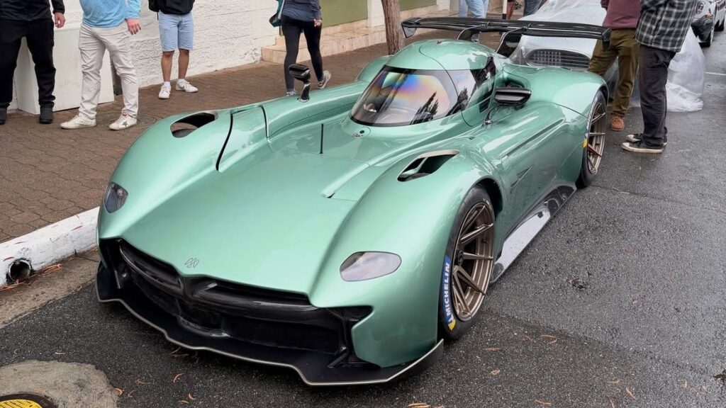 McMurtry Speirling PURE Turns a California Curb Into a Hypercar Moment McMurtry Speirling PURE electric hypercar parked by the roadside in California
