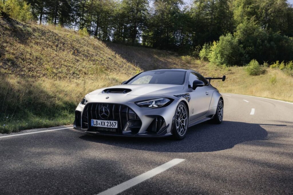 Mercedes-AMG CLE 646 Spezialanfertigung Brings 646 HP to a Road-Legal Track Coupe Mercedes-AMG CLE 646 Spezialanfertigung track-focused coupe with wide body and fixed rear spoiler