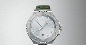 Oris Social Club Edition II gives the Aquis Date a more collective spirit Oris Social Club Edition II Aquis Date watch in an editorial community setting