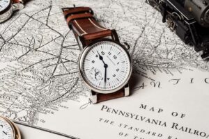 Vintage American pocket watches and early factory watchmaking machinery