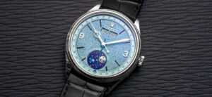 Rolex Perpetual Padellone annual calendar watch with grained dial and moonphase