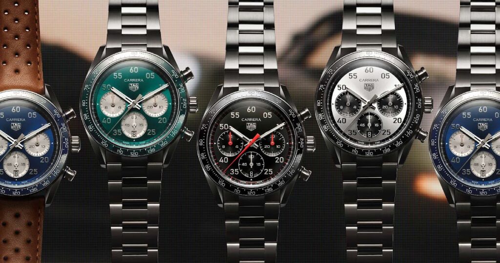 TAG Heuer sharpens the Carrera Chronograph Sport with a smaller 42 mm case TAG Heuer Carrera Chronograph Sport 42 mm with tachymeter bezel and tricompax dial
