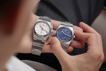 Tissot PRX Quartz Chronograph in stainless steel with integrated bracelet and silver dial