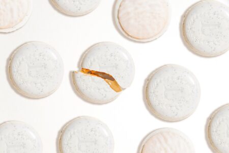 Ladurée Eugénie biscuits in colourful flavours arranged in an elegant gift box