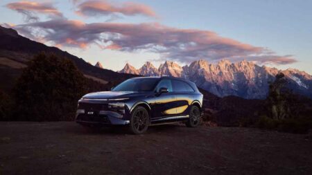 Xpeng G9L luxury electric SUV shown ahead of its Paris Motor Show debut