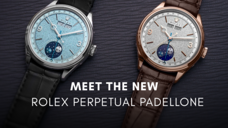 Rolex Perpetual Padellone annual calendar watch with moonphase