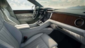 Bentley Torcal EV interior dashboard without a passenger display