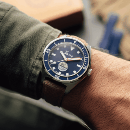 Squale Galeazzi Artiglio Turns Deep-Sea Engineering Into a 600-Metre Diver Squale Galeazzi Artiglio dive watch with blue dial and matching bezel
