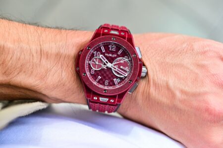 Hublot Big Bang Original Soft Touch All Red and All Black watches with velvet-effect rubber cases