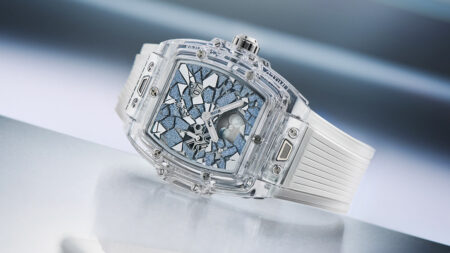 Hublot Brings Sapphire, Osmium and Diamond Setting to the Spirit of Big Bang Impact Hublot Spirit of Big Bang Impact limited edition watch with sapphire case and fragmented dial