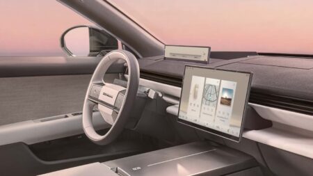 Range Rover’s Next Luxury Move Is a Smaller Screen Range Rover interior concept with a restrained central touchscreen and slim digital driver display
