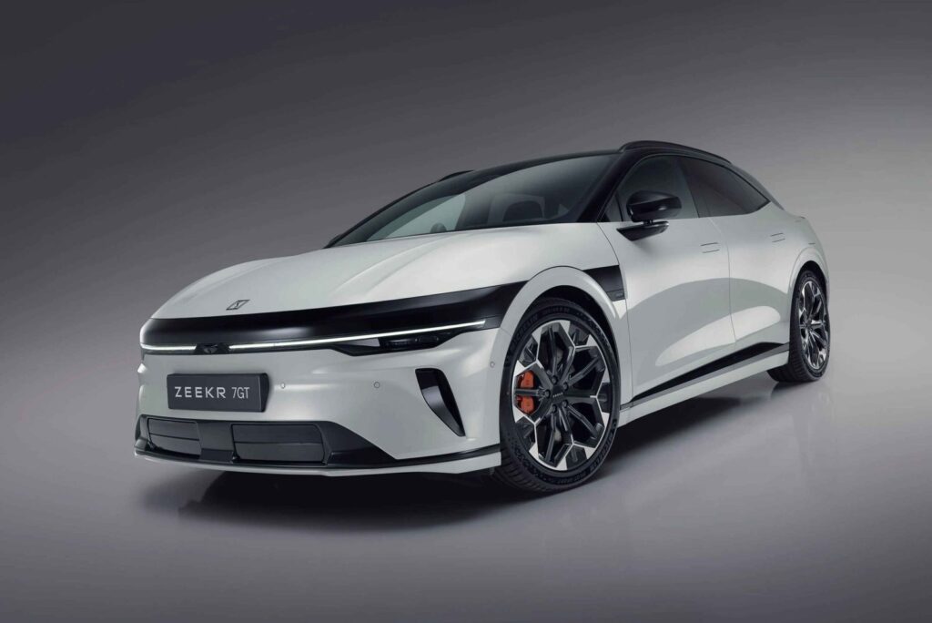 Zeekr 7GT electric sports wagon driving on an Australian road