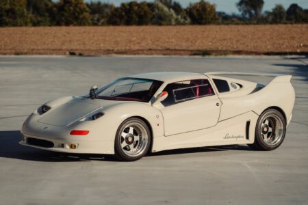 The MCA Centenaire Was Monaco’s Carbon-Fibre Supercar That Arrived Too Early Ivory white Monte Carlo Automobile Centenaire supercar with red interior