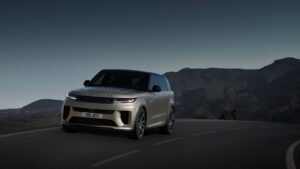 Range Rover Sport SUV on the road