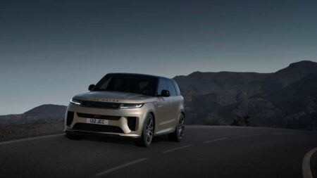 Range Rover Sport SUV on the road
