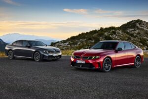 2027 BMW 3 Series sedan driving on an Australian coastal road