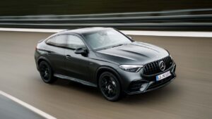 Mercedes-AMG GLC53 4MATIC+ SUV driving in Singapore