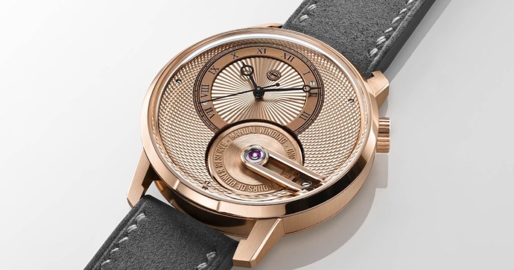 Armin Strom Tribute 3 Au750 with rose gold case, off-centre guilloche dial and visible movement architecture