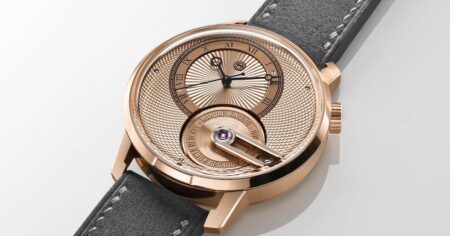 Armin Strom Tribute 3 Au750 with rose gold case, off-centre guilloche dial and visible movement architecture