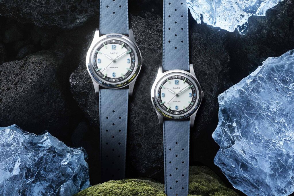 Baltic Hermétique The Rift Channels Iceland’s Volcanic Edge Baltic Hermétique The Rift limited edition watch with luminous dial and rubber strap