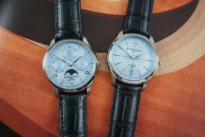 Baume & Mercier Clifton limited-edition watches with ice-blue guilloché-style dials