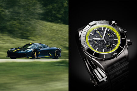 Breitling’s Aston Martin Valhalla Super Chronomat Watches Are Reserved for Hypercar Owners Breitling Aston Martin Valhalla Super Chronomat watches with carbon fibre dials