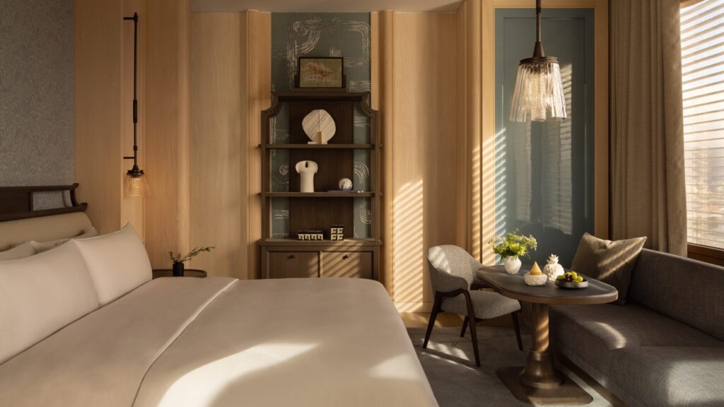 Capella Taipei Brings Quiet Mansion Style to Taiwan’s Capital Capella Taipei hotel tower and interiors in Taipei