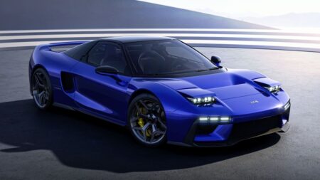 JAS Tensei Turns the Honda NSX Into a Million-Dollar Restomod With Pininfarina Styling JAS Tensei Honda NSX restomod with pop-up headlights and wide carbon-fibre bodywork