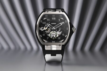 Lorige Turns Le Mans Brake Material Into the BL-Evolution Competition Lorige BL-Evolution Competition watch with carbon case and Inter Europol yellow and green seconds display