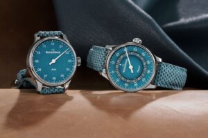 MeisterSinger No03 and Perigraph special editions with turquoise blue dials