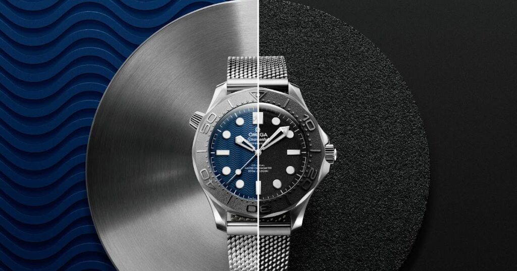 Omega Seamaster Diver 300M James Bond and Spectre watches on mesh bracelets